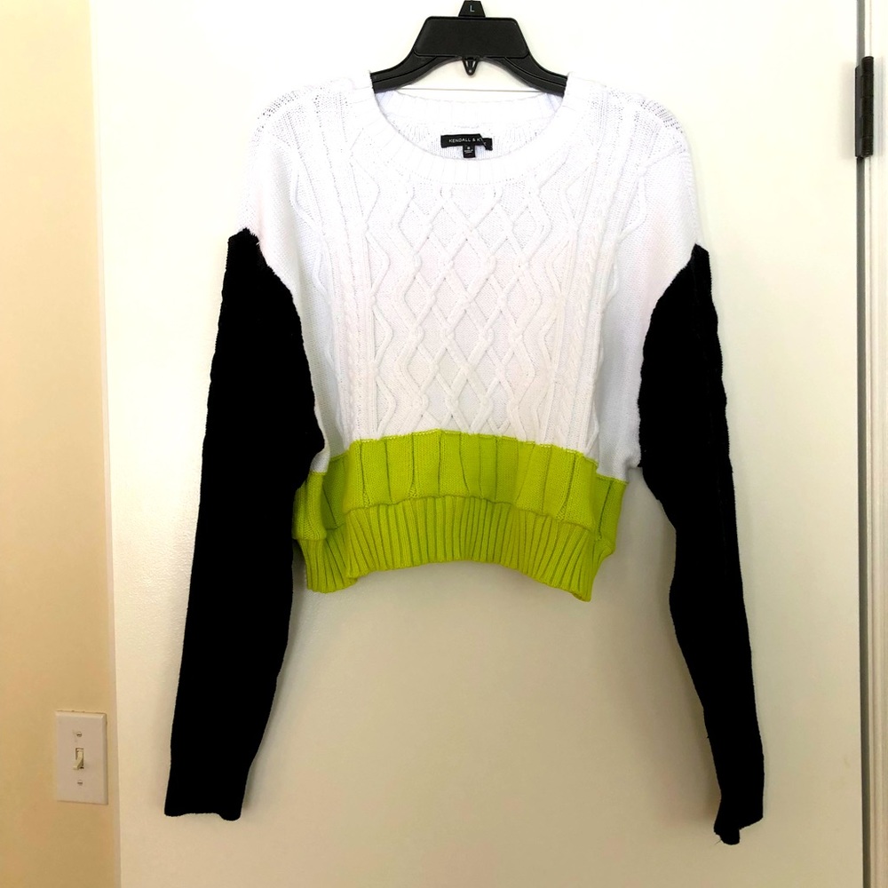 Kendall & Kylie cropped sweater